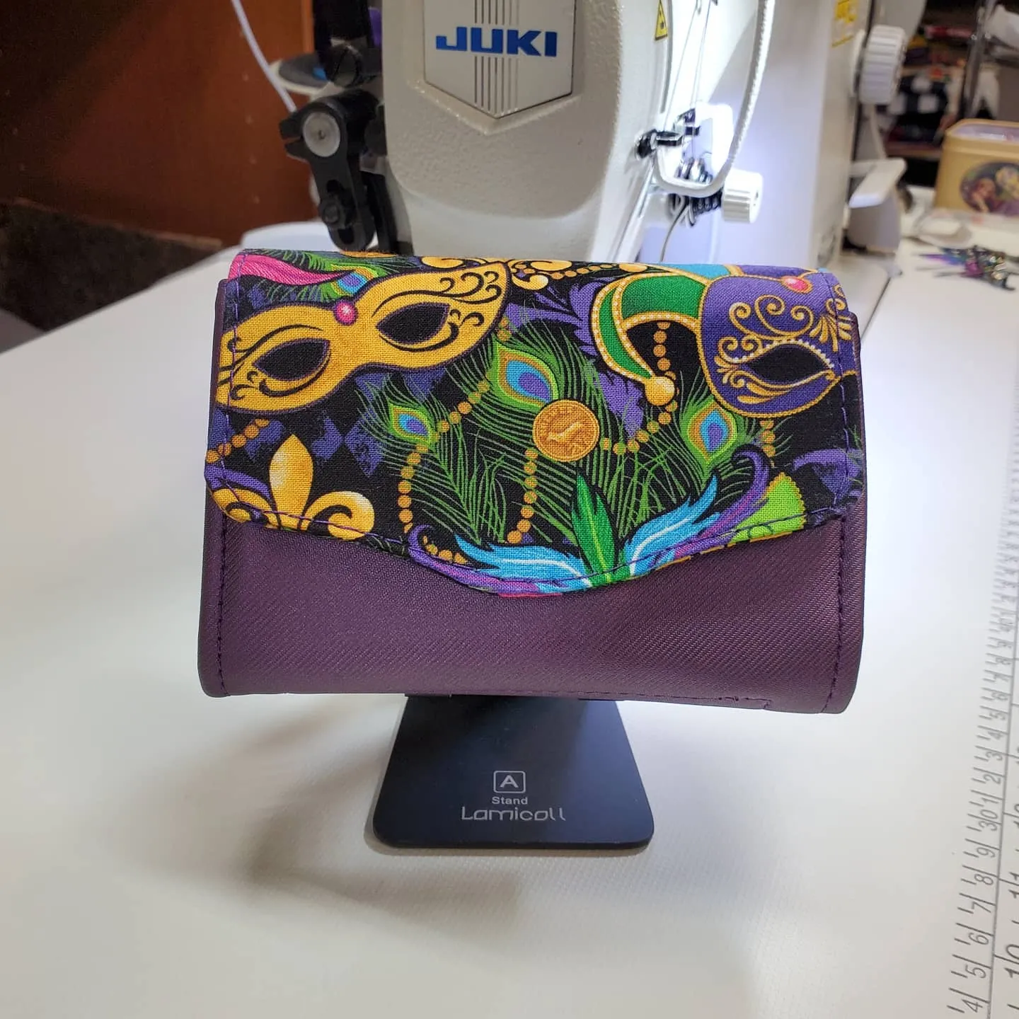 Mini Necessary Clutch Wallet - Mardi Gras