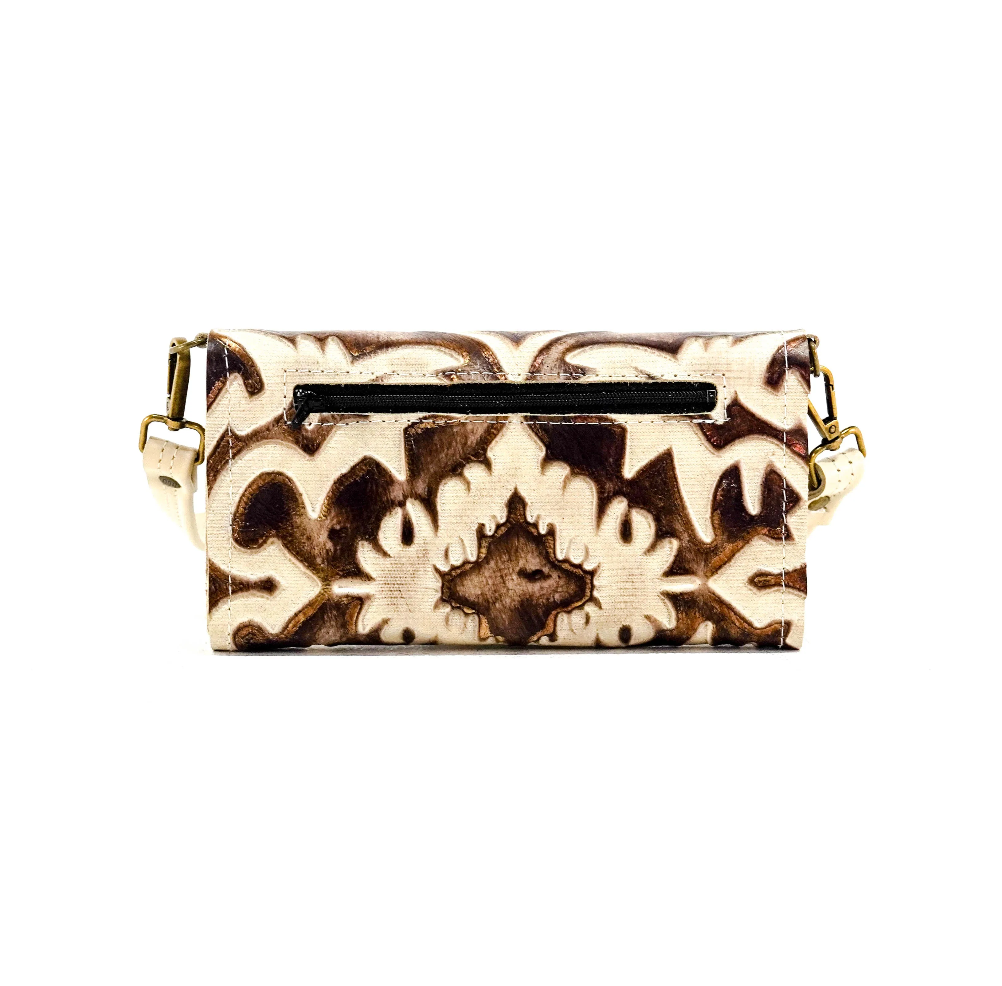 Miranda - All Embossed w/ Ivory & Brown Laredo