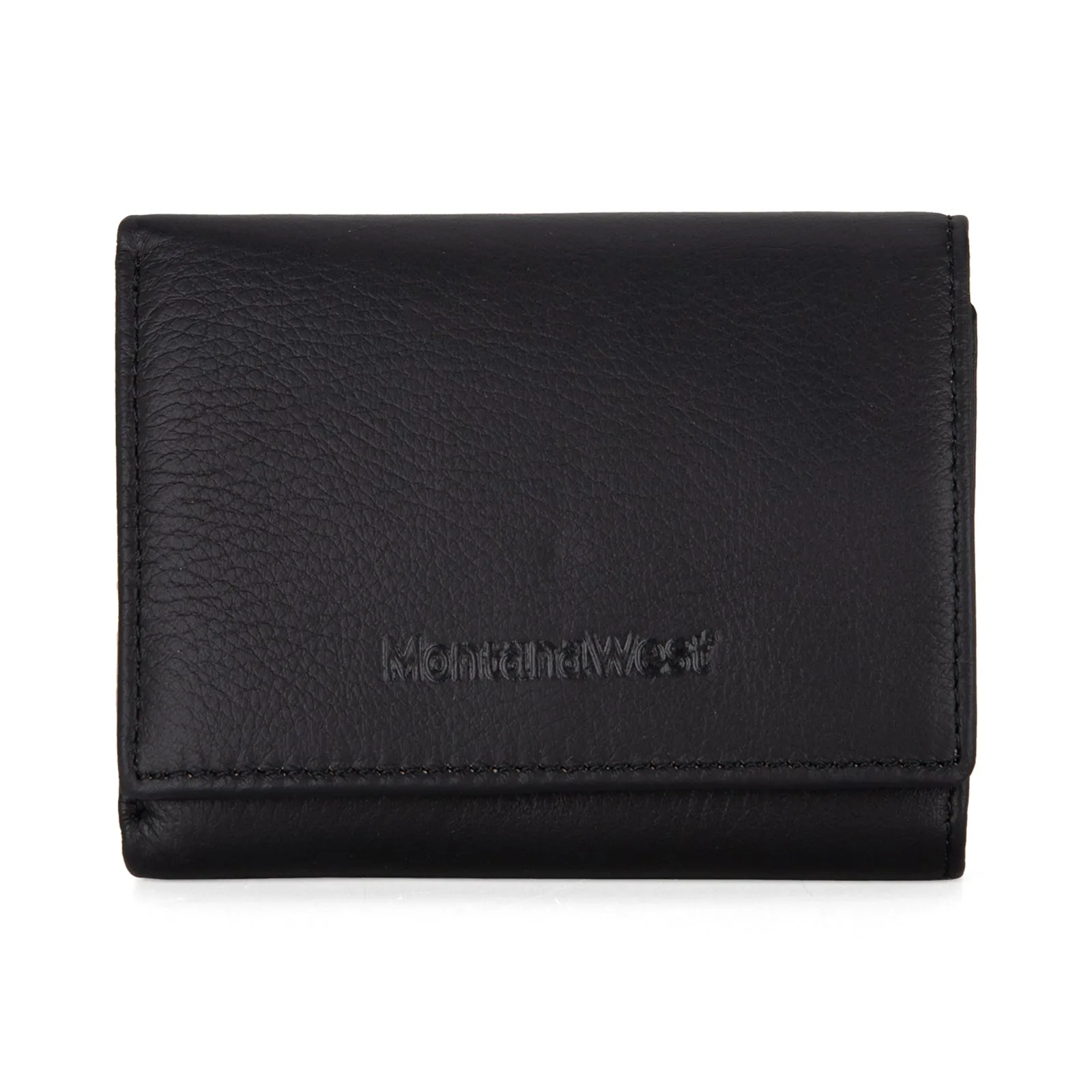MWS04-W001   Montana West Genuine Leather Tri-Fold  Wallet For Men Woman