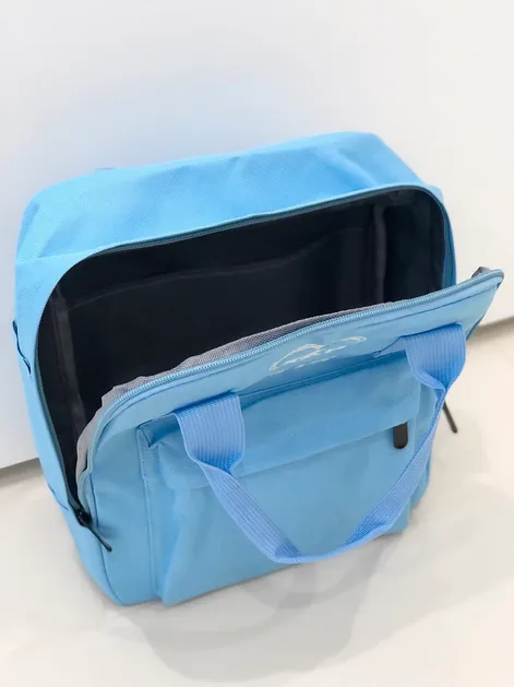 (Navy) Personalised Name Twin Handle Backpack