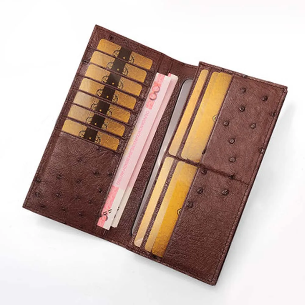 Ostrich Leather Wallet