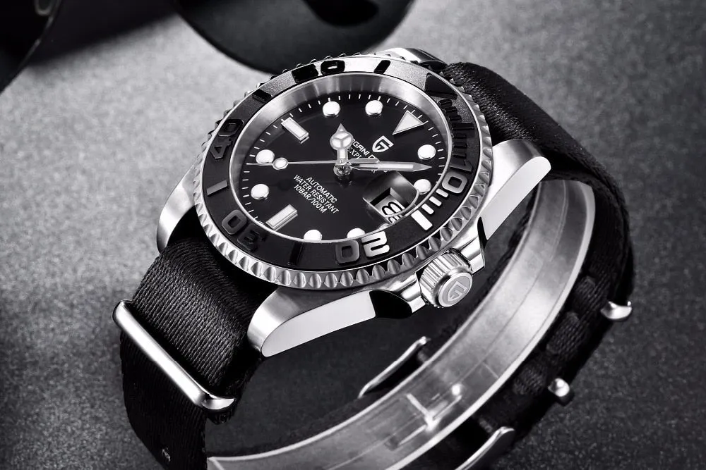 PAGANI DESIGN Automatic Japan NH35A Movement Mechanical Watch with Sapphire Glass 100m Waterproof 40MM
