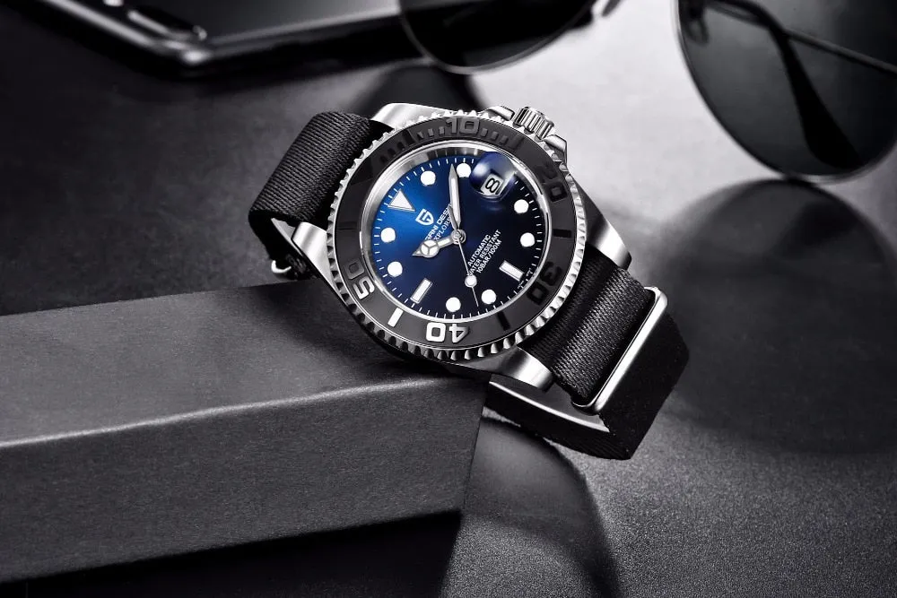 PAGANI DESIGN Automatic Japan NH35A Movement Mechanical Watch with Sapphire Glass 100m Waterproof 40MM