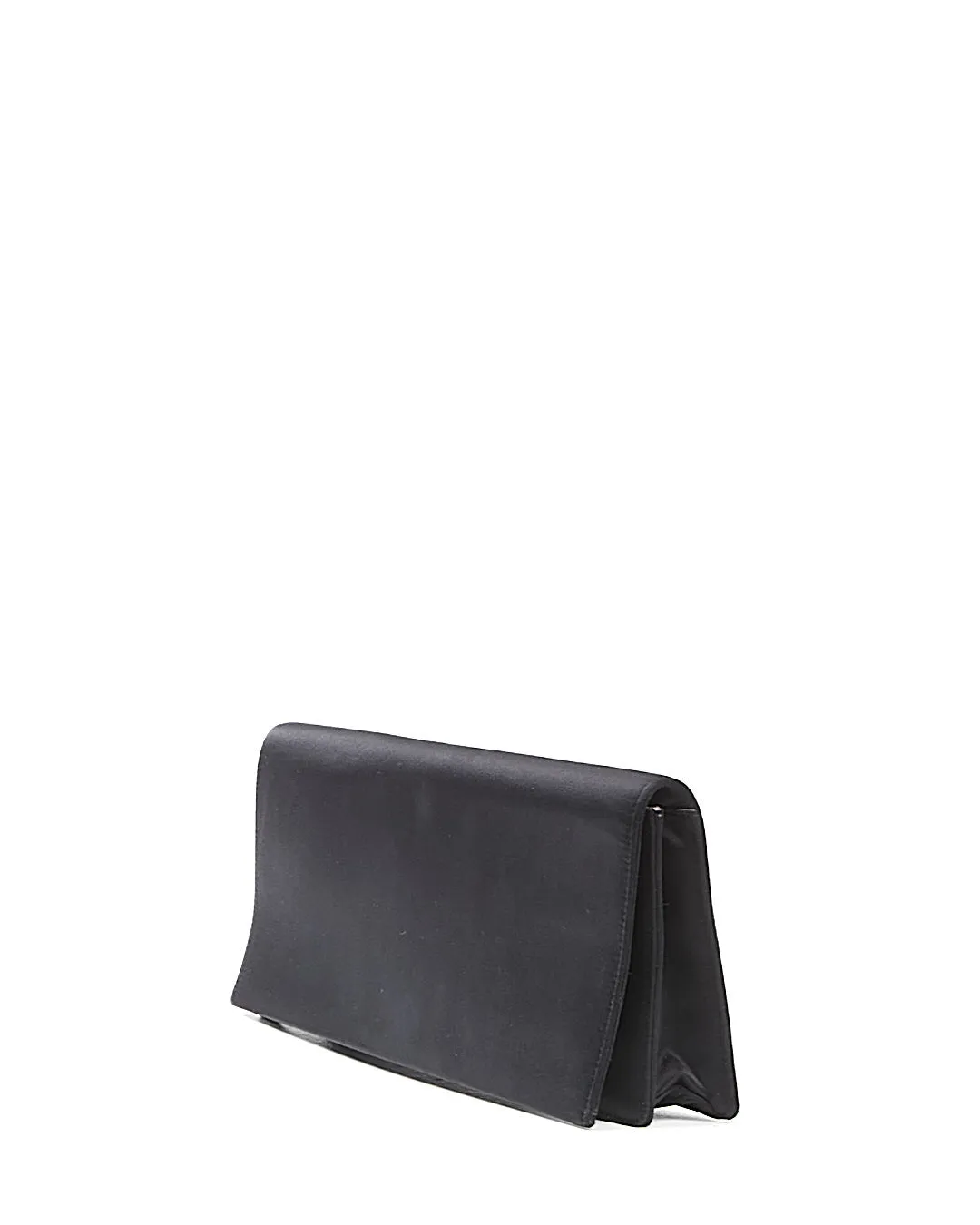 Prada Black Satin Evening Clutch