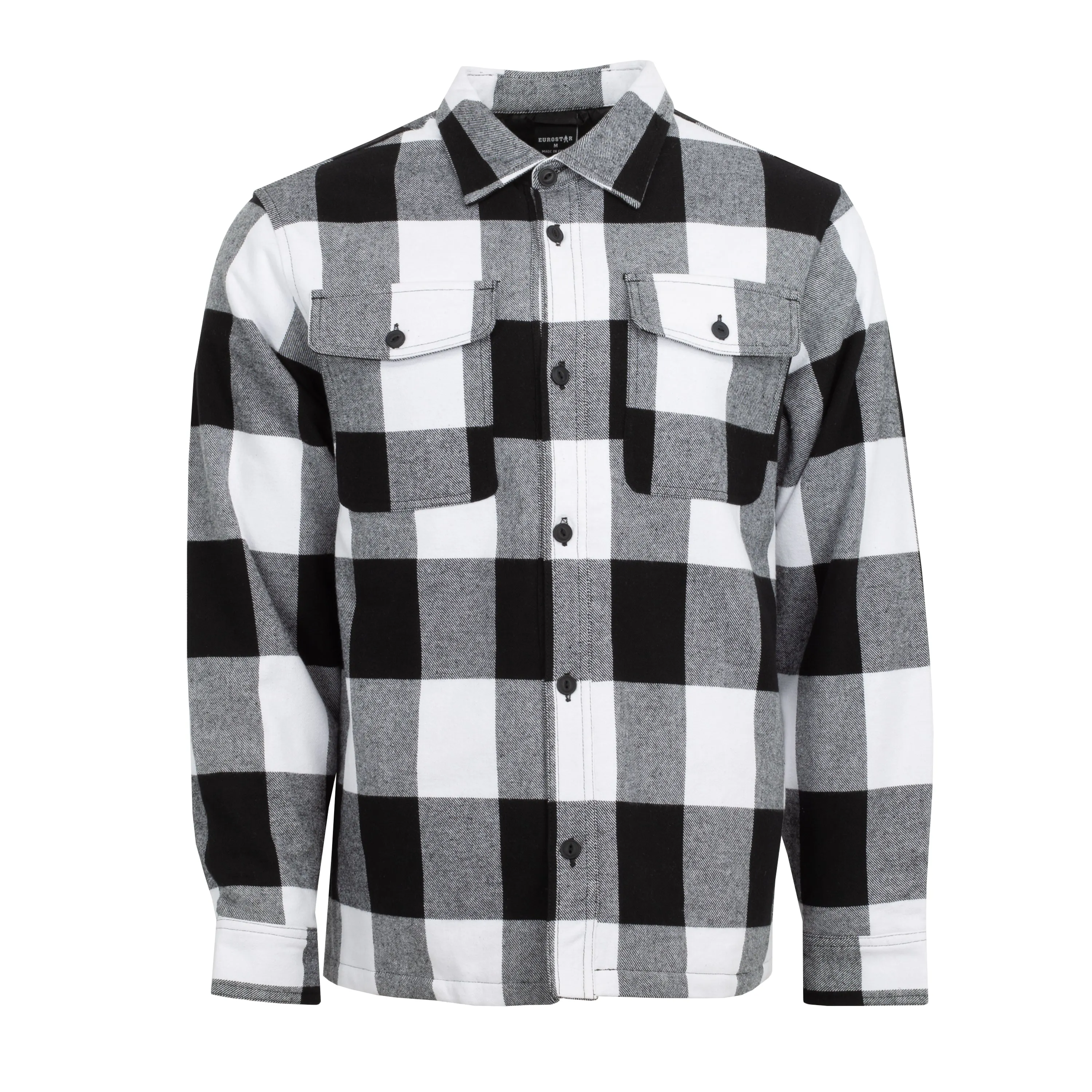 Quilted Lined Flannel Shirt Jacket - Mens