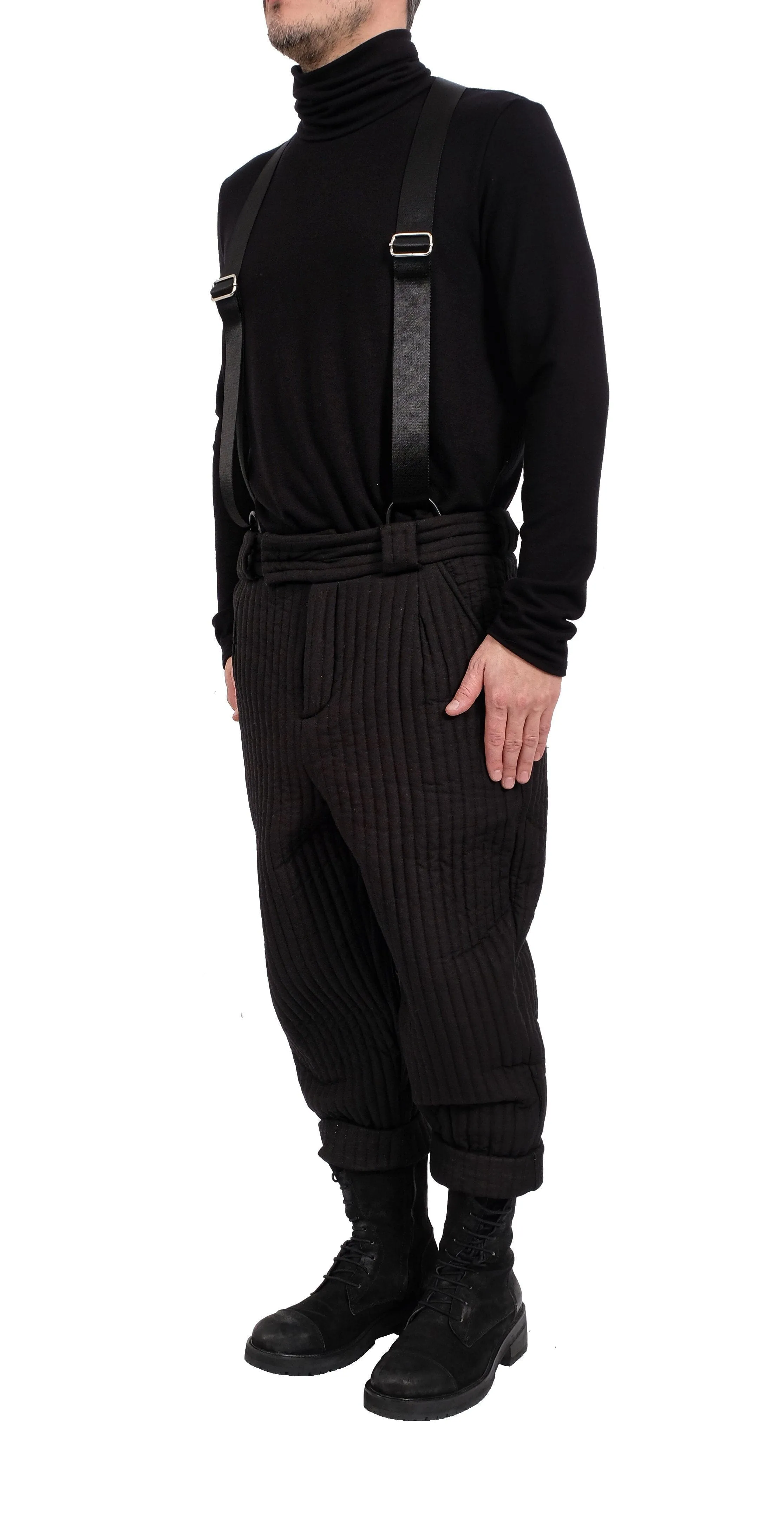Quilted Pants with Braces