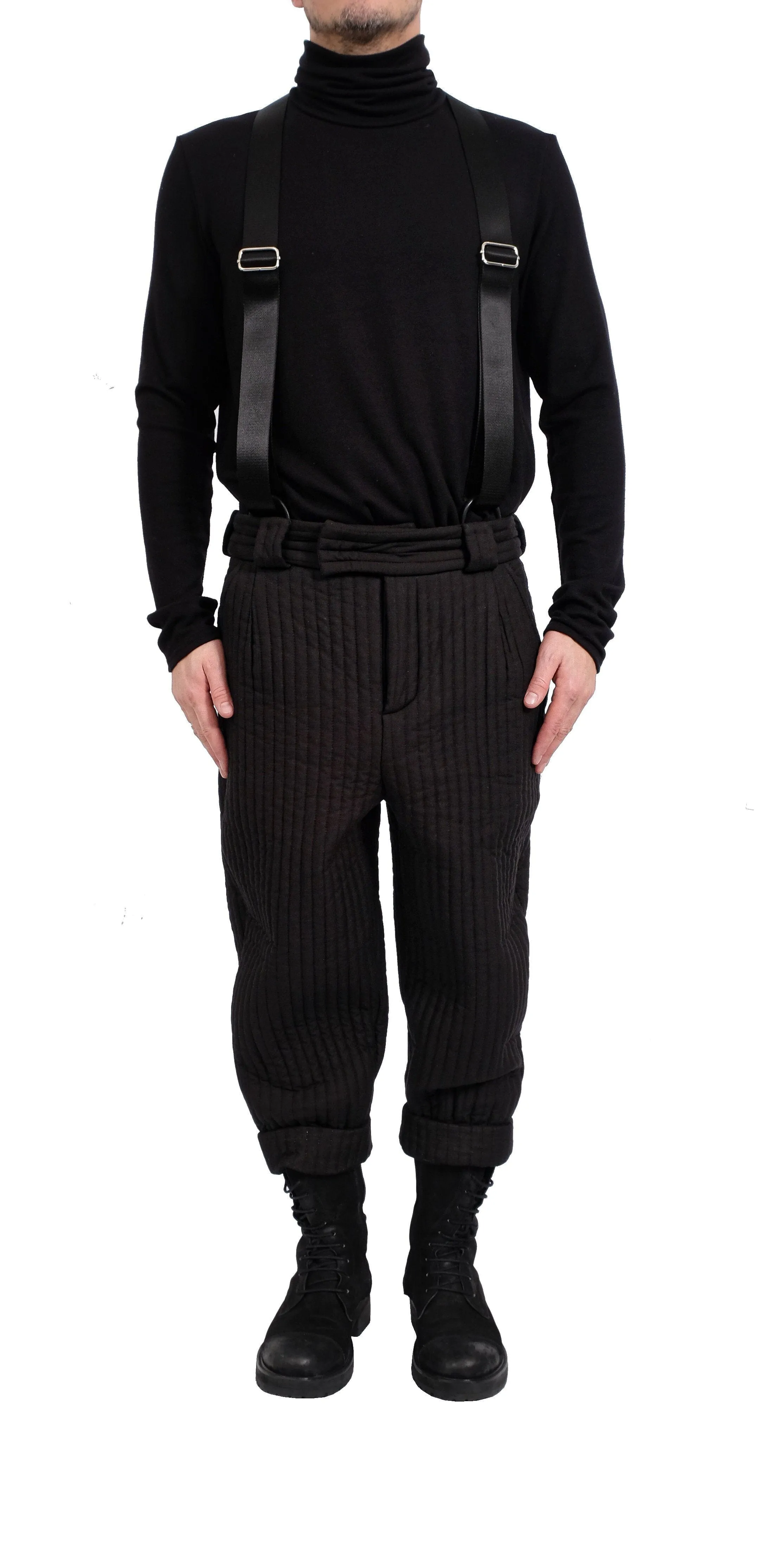 Quilted Pants with Braces