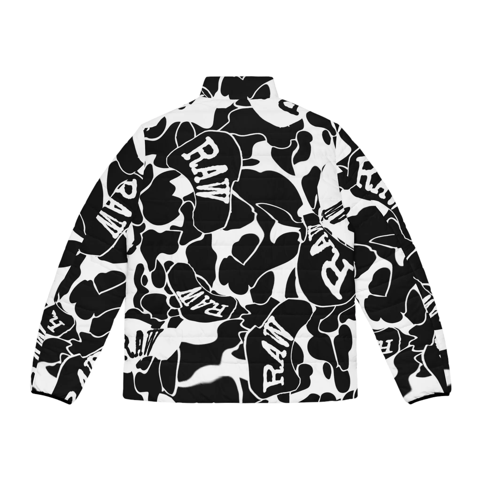 Raw Sushi "blk/white Camo" Puffer Jacket