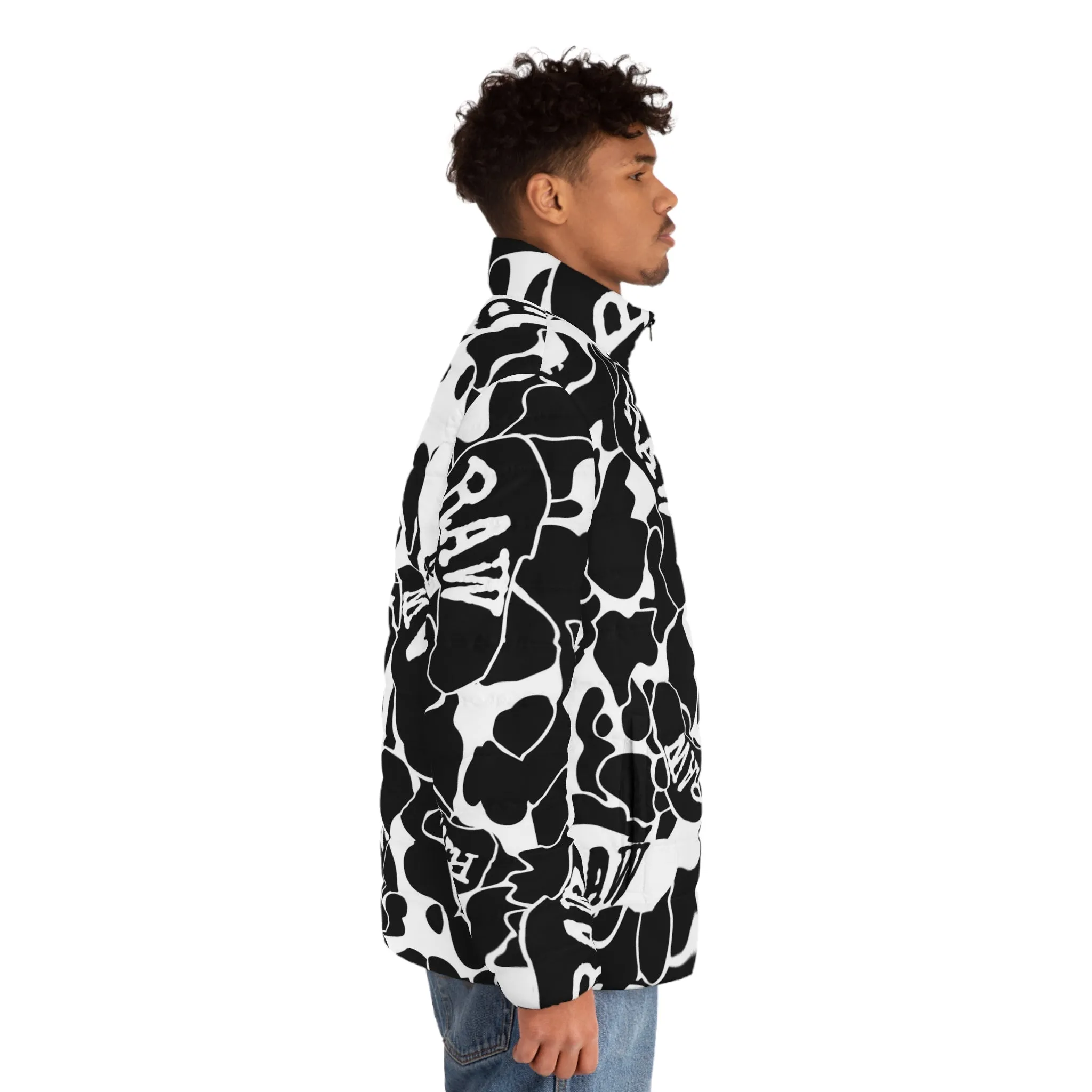 Raw Sushi "blk/white Camo" Puffer Jacket