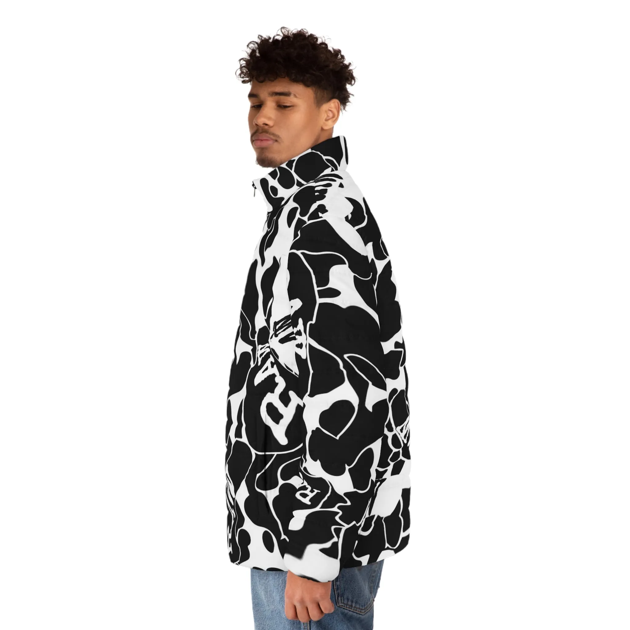 Raw Sushi "blk/white Camo" Puffer Jacket