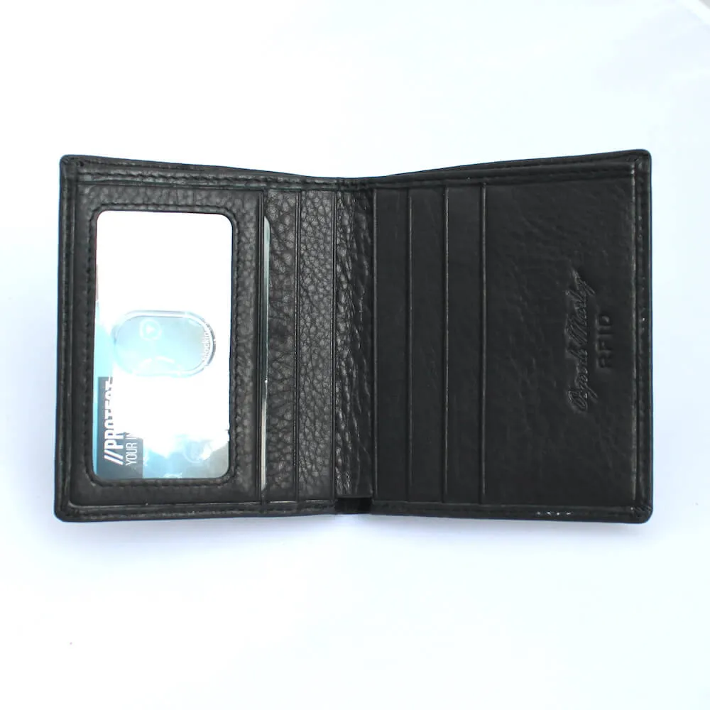RFID ID Bifold Leather Wallet