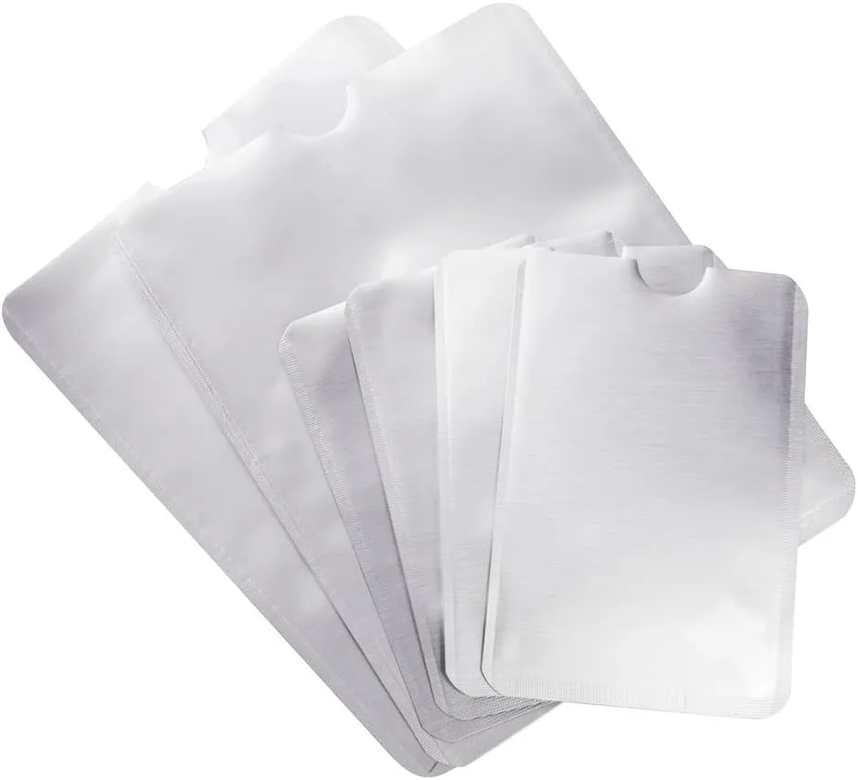 RFID Sleeve Anti Theft 4 Credit Card & 2 Passport Wallet