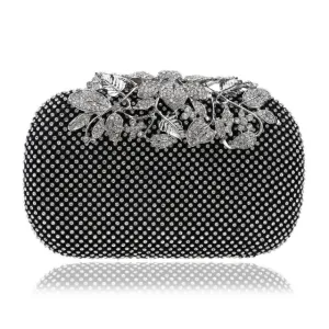 Rhinestones women evening bags metal luxury new lady clutch