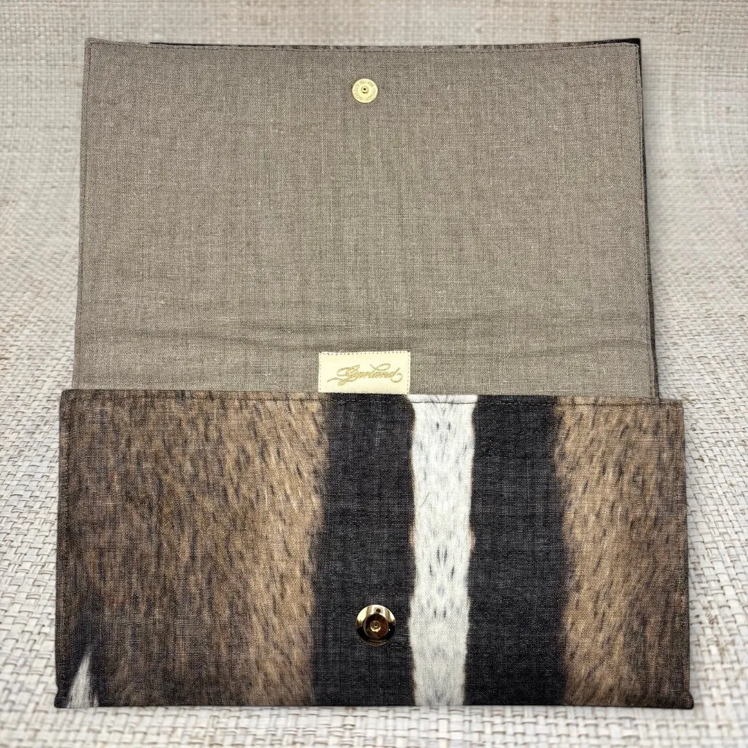 Roberto Cavalli Hide Print Scarf Clutch