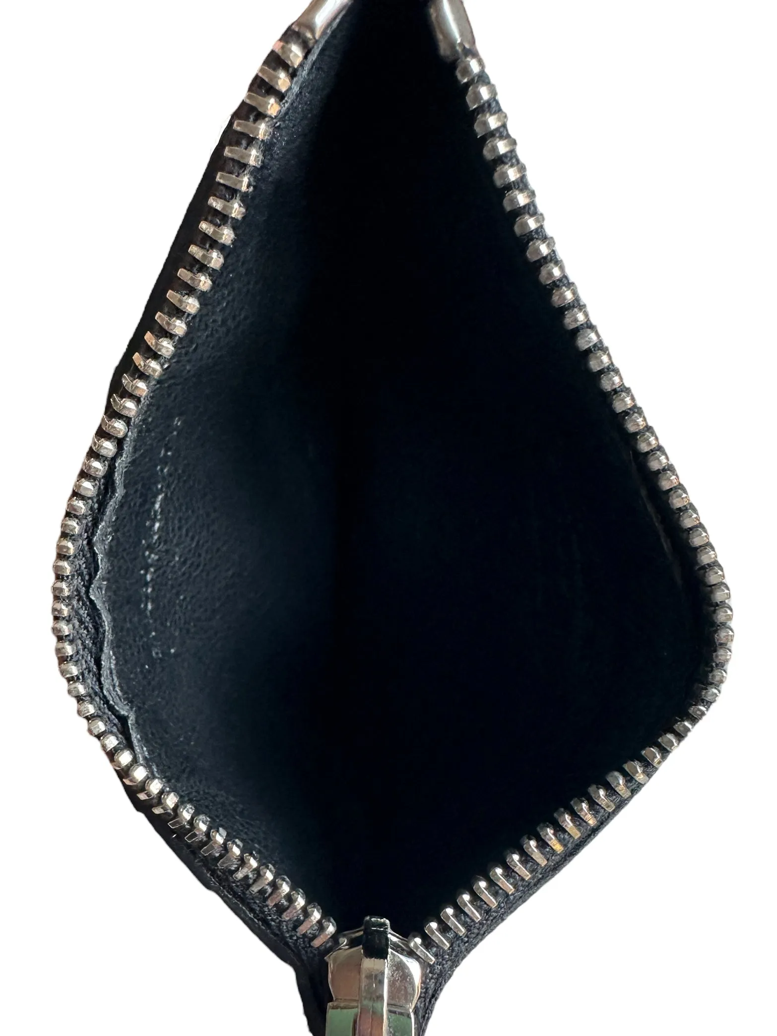 Saint Laurent Black Fragments Zipped Card Case