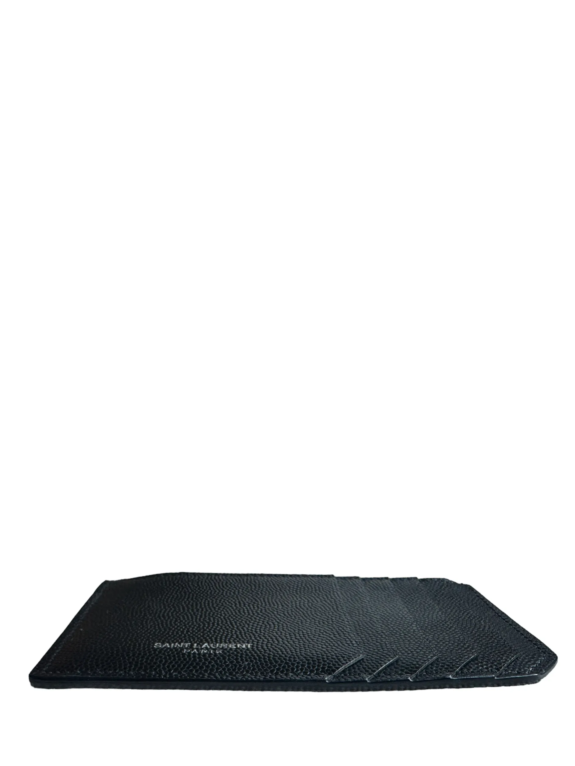Saint Laurent Black Fragments Zipped Card Case