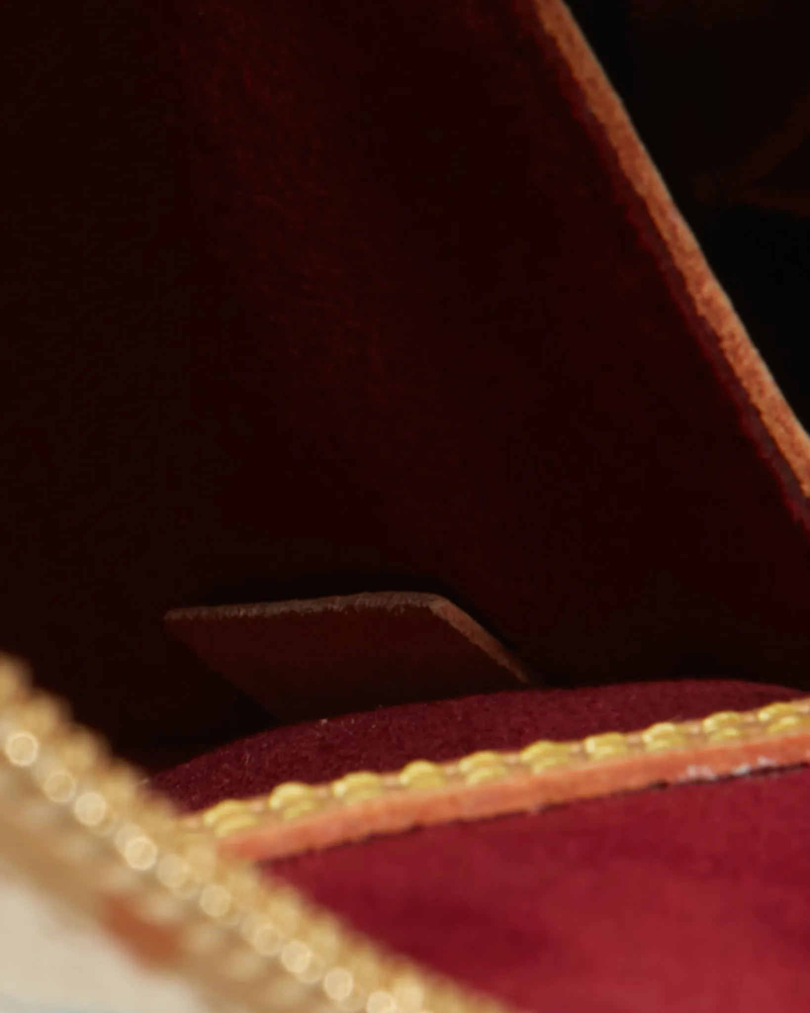 Saint Laurent Red Grained Leather Kate Monogram Clutch