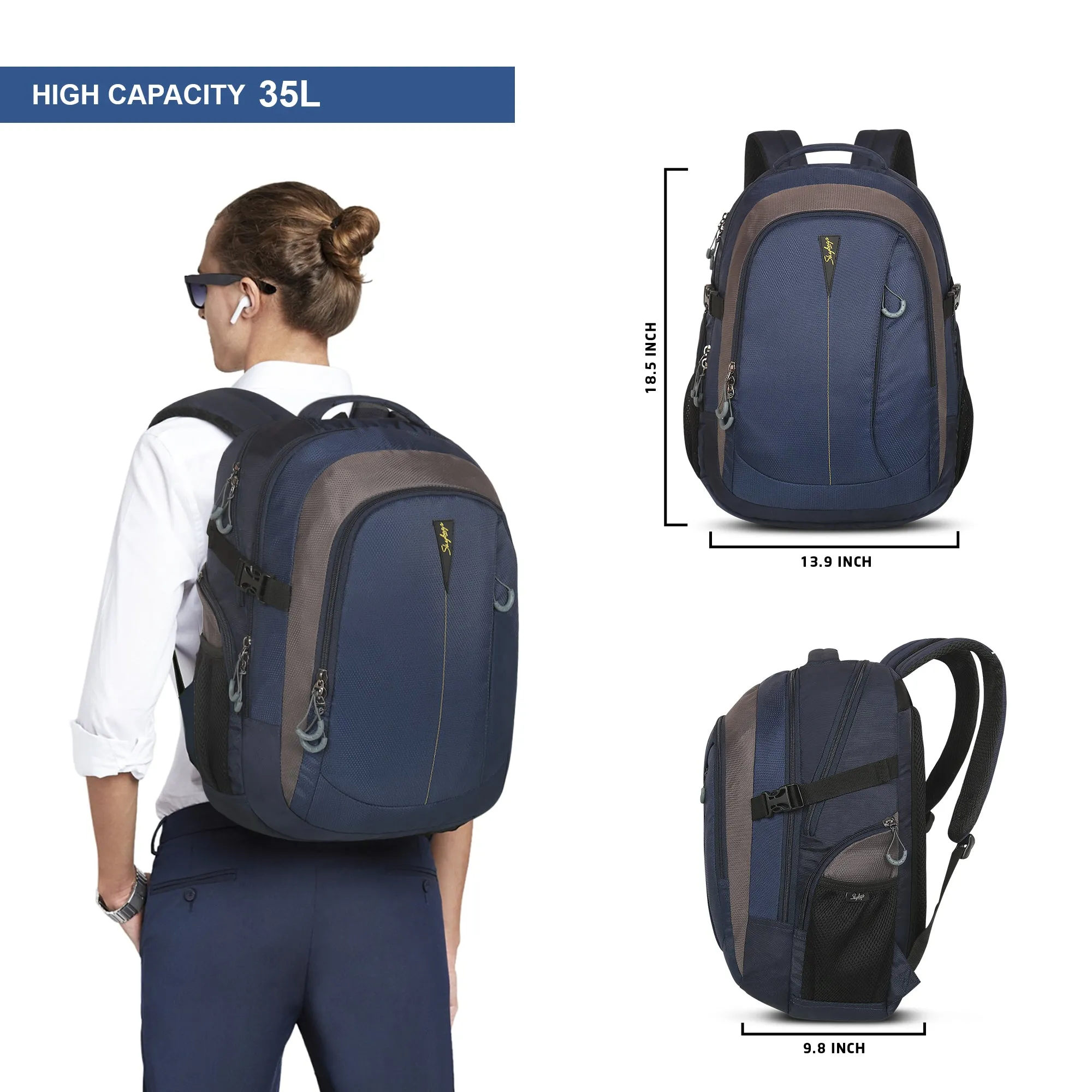 Skybags Chester Plus  Laptop Backpack