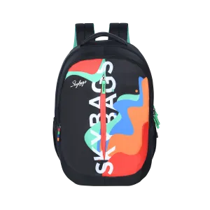 Skybags KLAN 05  SCHOOL BACKPACK BLACK