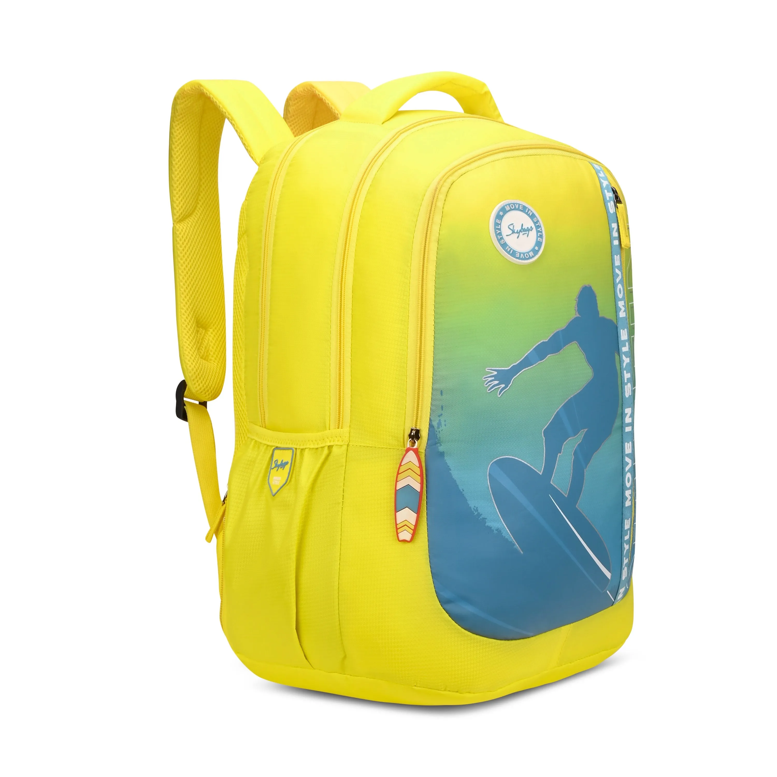 Skybags KLAN PLUS 03 SCHOOL BACKPACK YELLOW