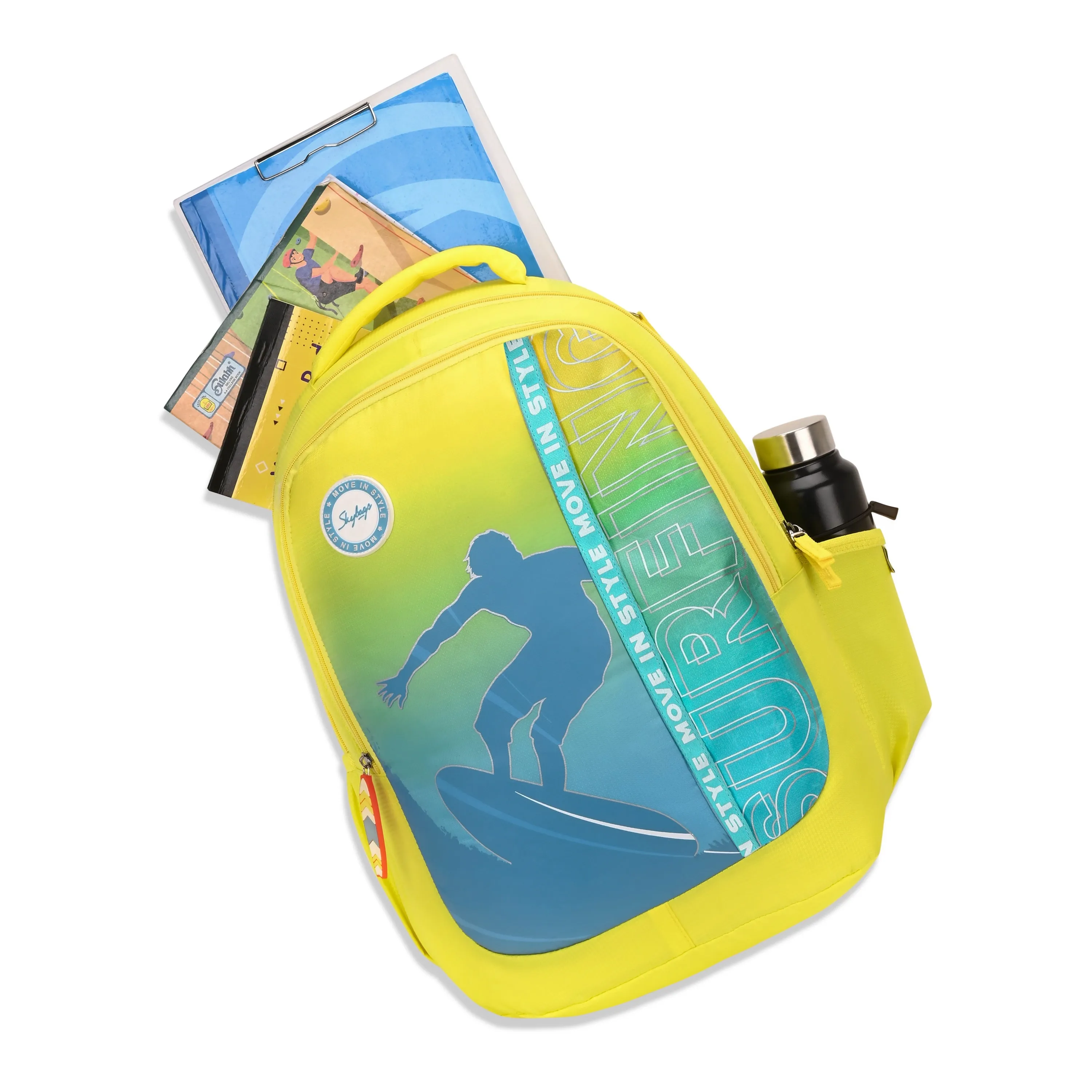 Skybags KLAN PLUS 03 SCHOOL BACKPACK YELLOW