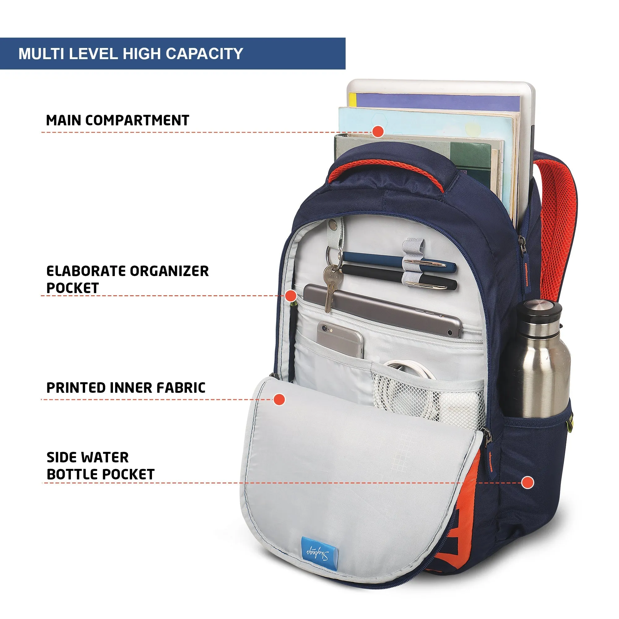 Skybags KREW 01 LAPTOP BACKPACK (H)