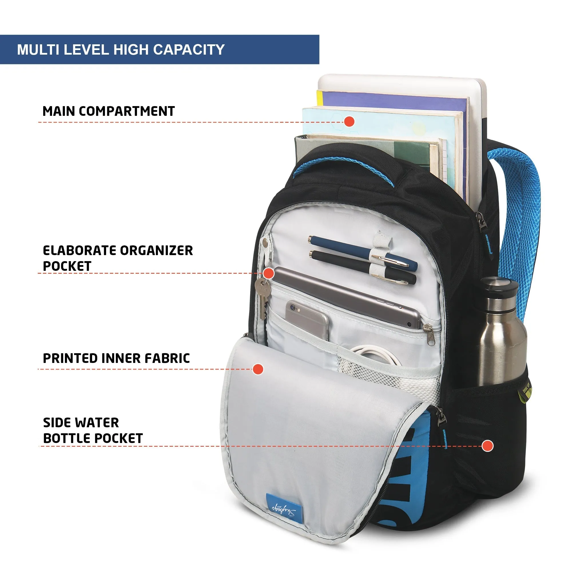 Skybags KREW 01 LAPTOP BACKPACK (H)