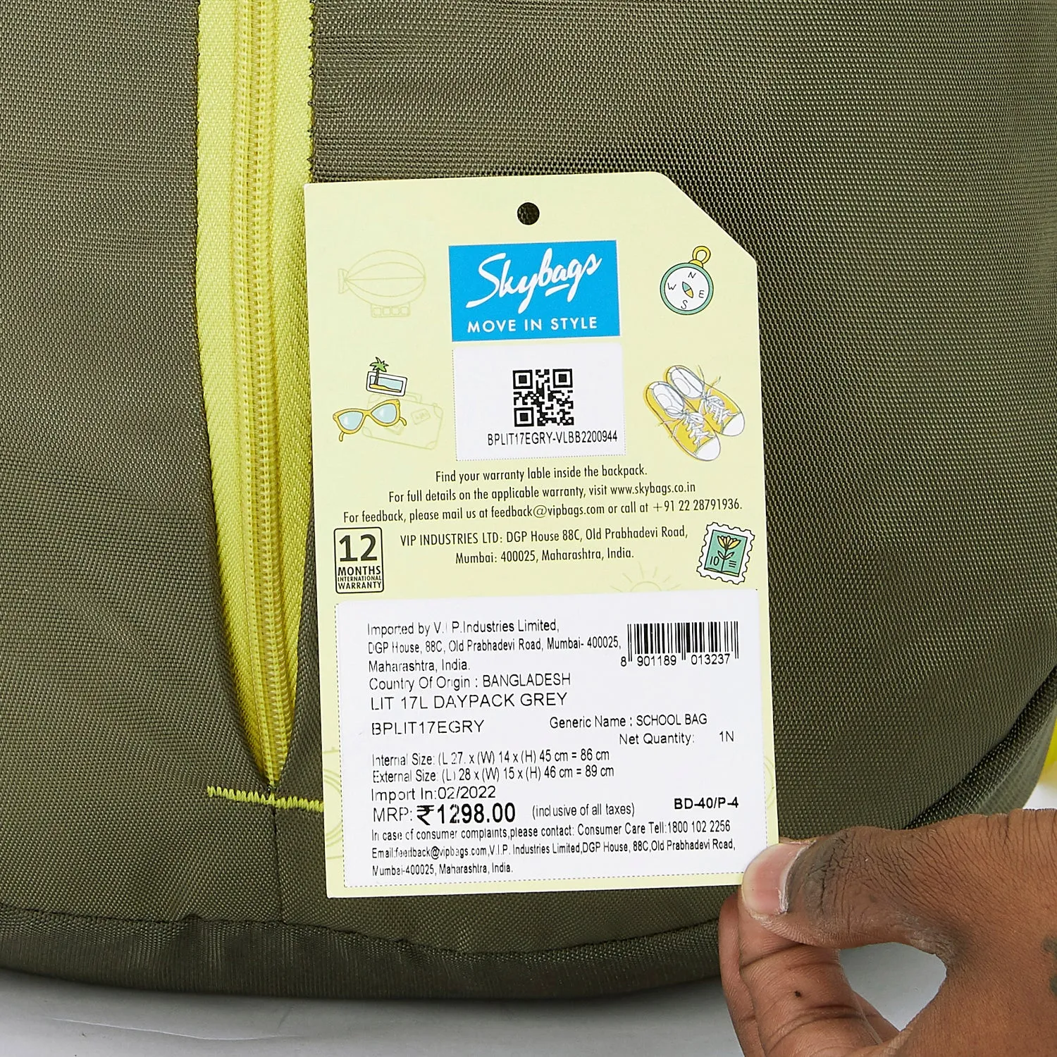 Skybags Lit  17L Daypack