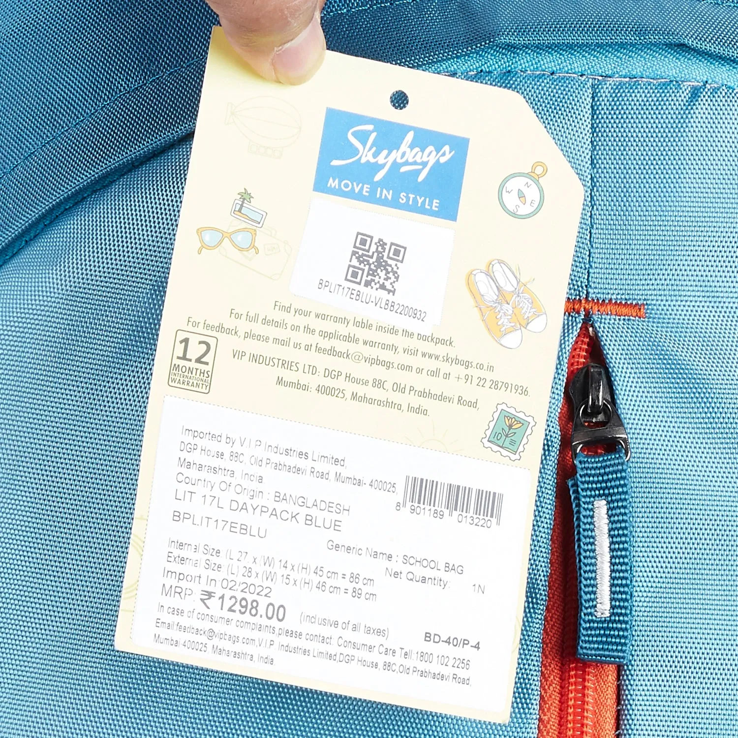 Skybags Lit  17L Daypack
