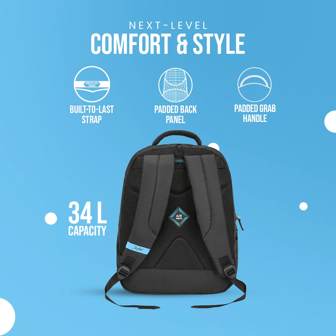 Skybags Network  Laptop Backpack (E) Black