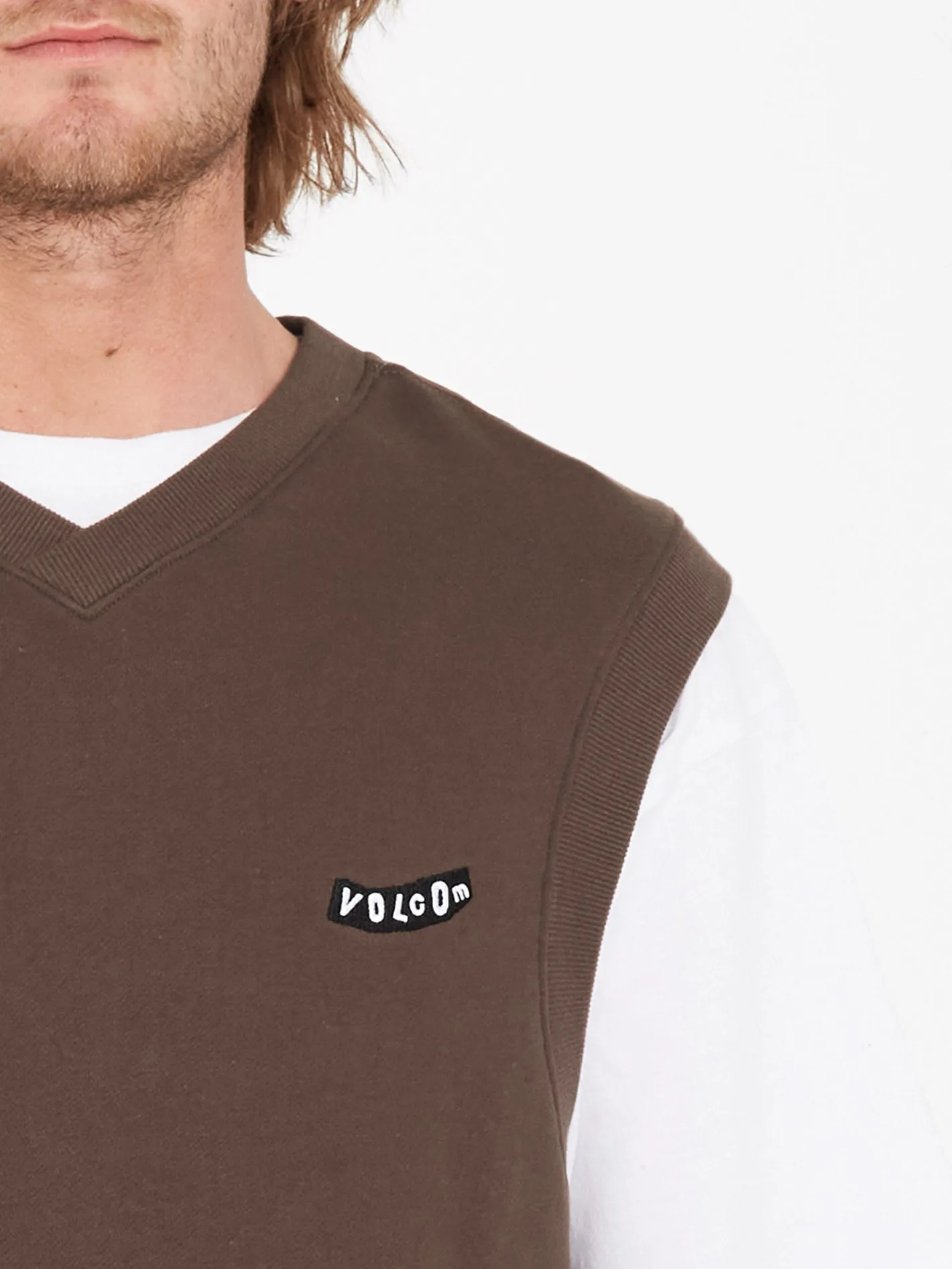 Sleeveless Sweatshirt - BURRO BROWN