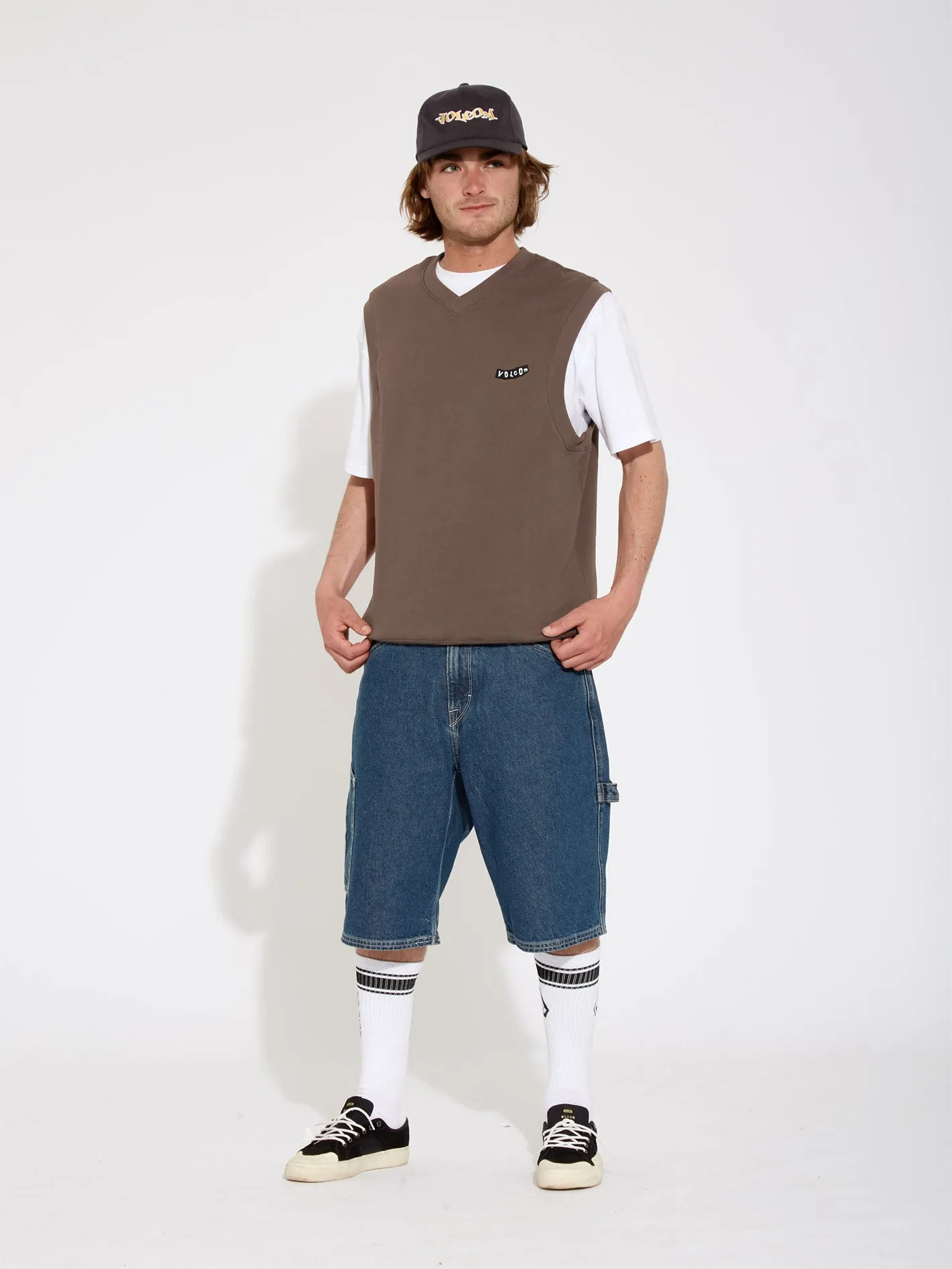 Sleeveless Sweatshirt - BURRO BROWN