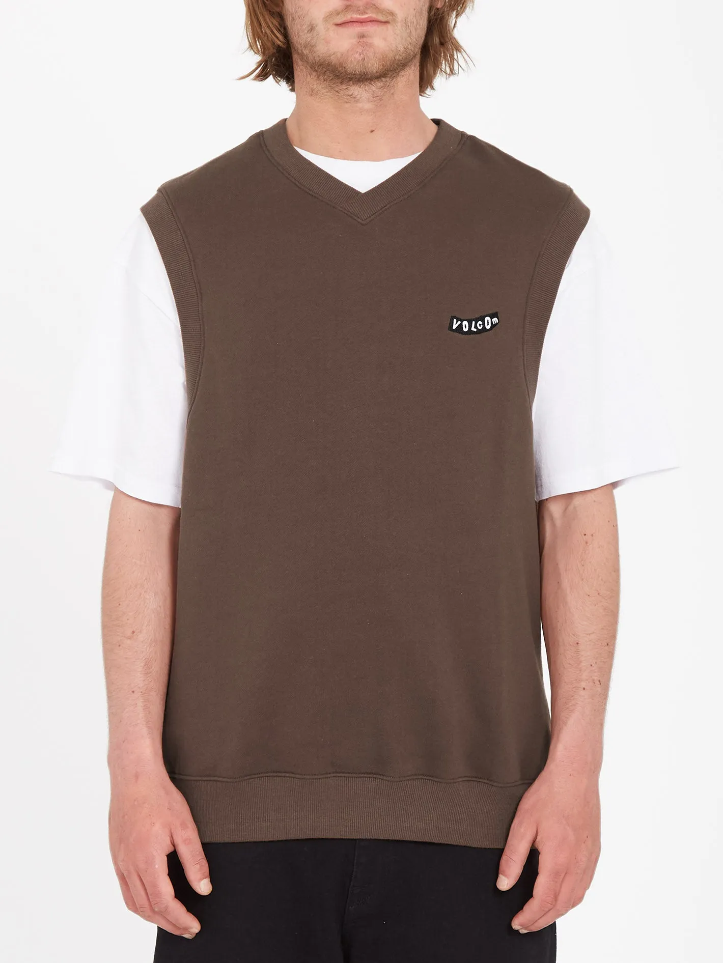 Sleeveless Sweatshirt - BURRO BROWN