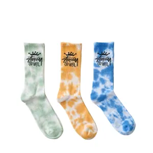 Stussy Old Skool Tiedye Sock 3 Pack