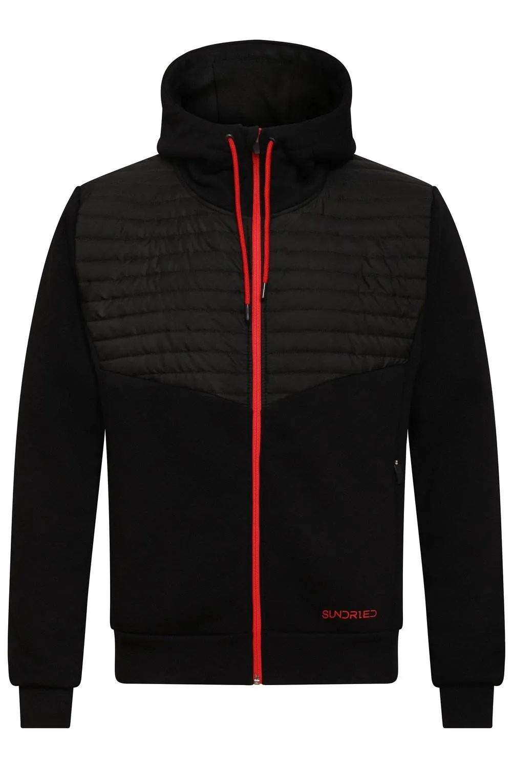 Sundried Matterhorn Mens Quilted Hoodie