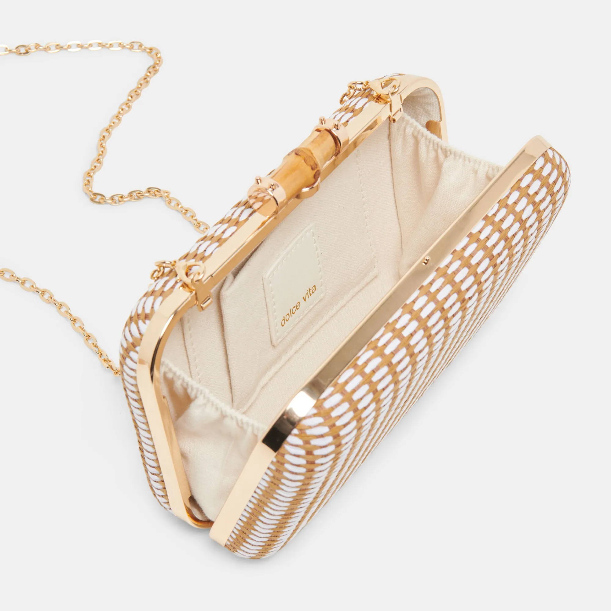 SYMI CLUTCH NATURAL RAFFIA