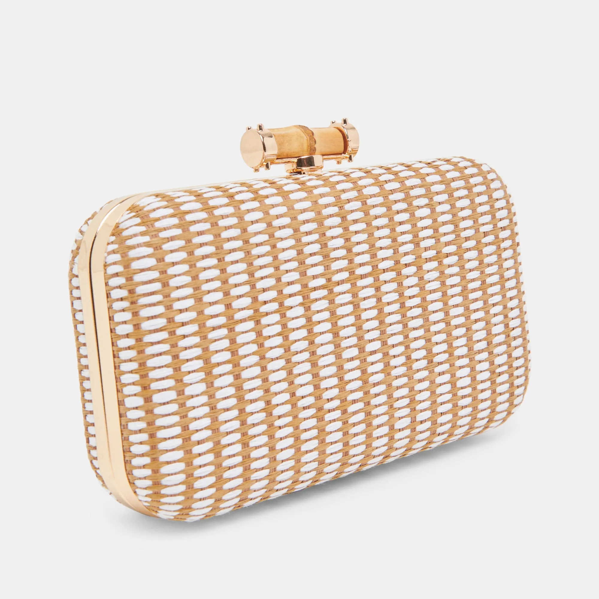 SYMI CLUTCH NATURAL RAFFIA
