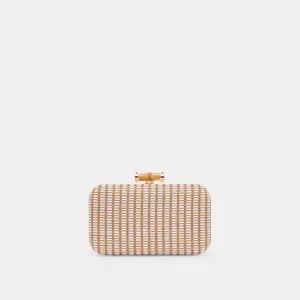 SYMI CLUTCH NATURAL RAFFIA