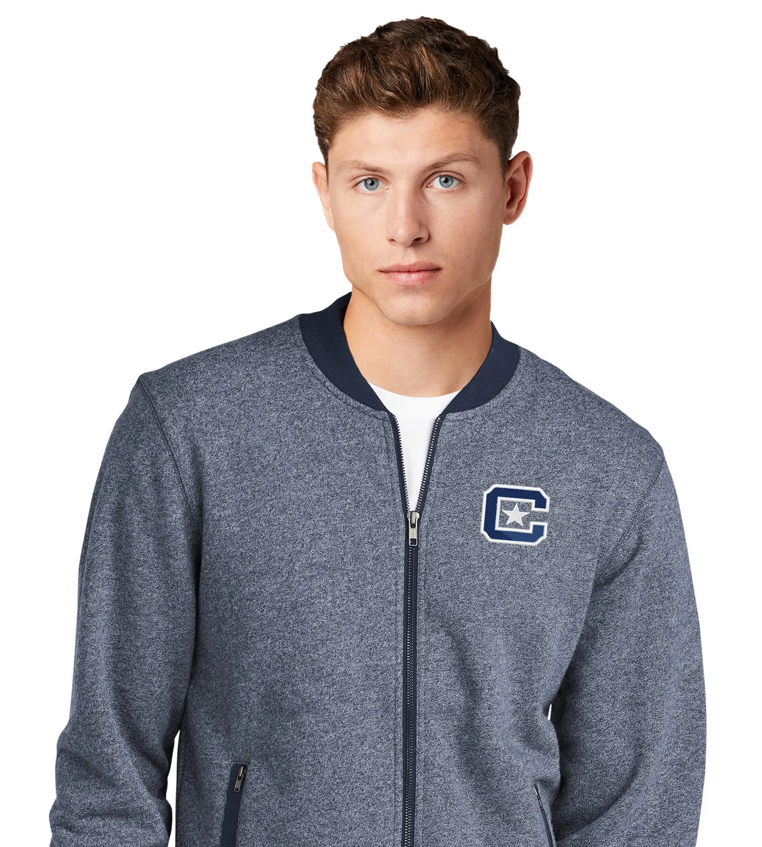 The Citadel, C Star,  New Era® French Terry Baseball Full-Zip