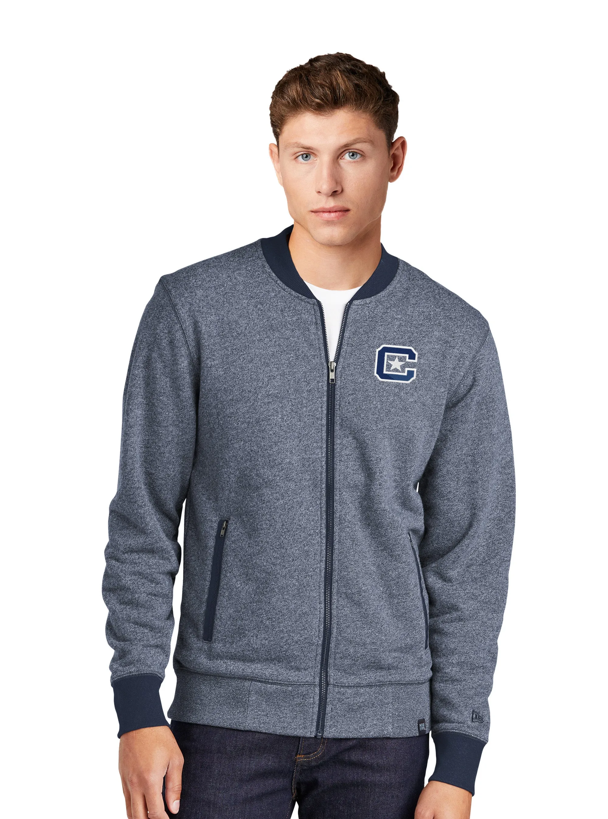 The Citadel, C Star,  New Era® French Terry Baseball Full-Zip