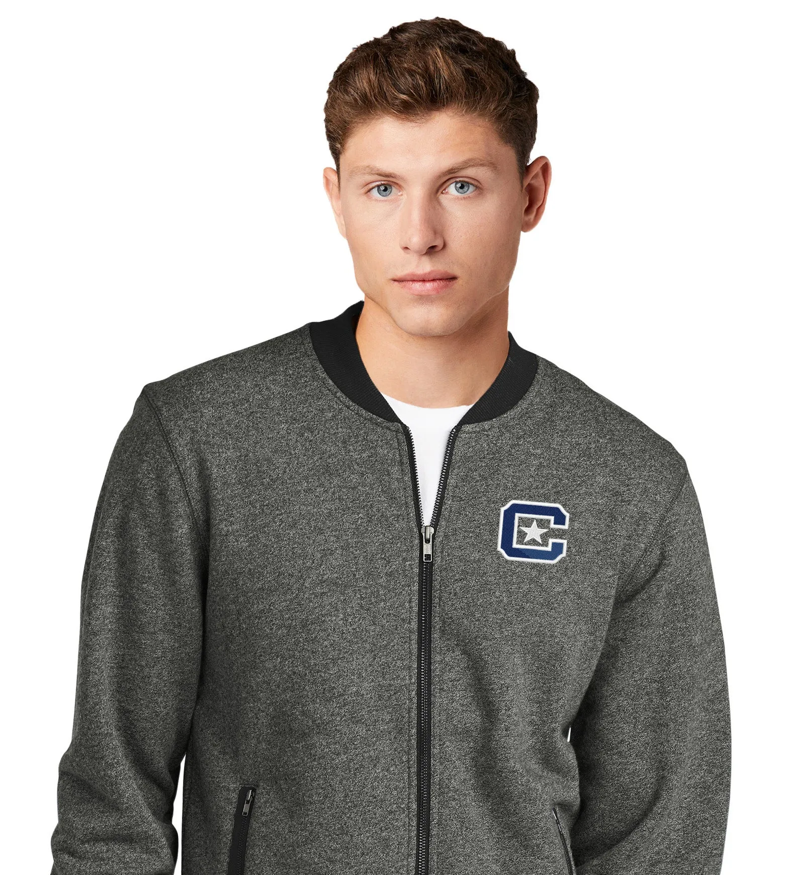 The Citadel, C Star,  New Era® French Terry Baseball Full-Zip