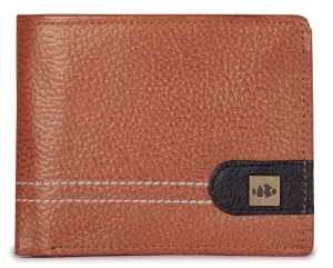 THE CLOWNFISH Brown Men's Wallet - RFID Protection, Genuine Leather | Bifold Design | 12cm x 9.5cm | Brown