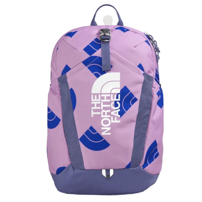 The North Face Youth Mini Recon Backpack (Lupine Next Gen Logo Print/Cave Blue/TNF White)