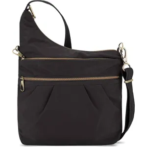 Travelon Anti-theft Signature 3 Compartment Cross Body Bag, Smoke | Multiple Colors