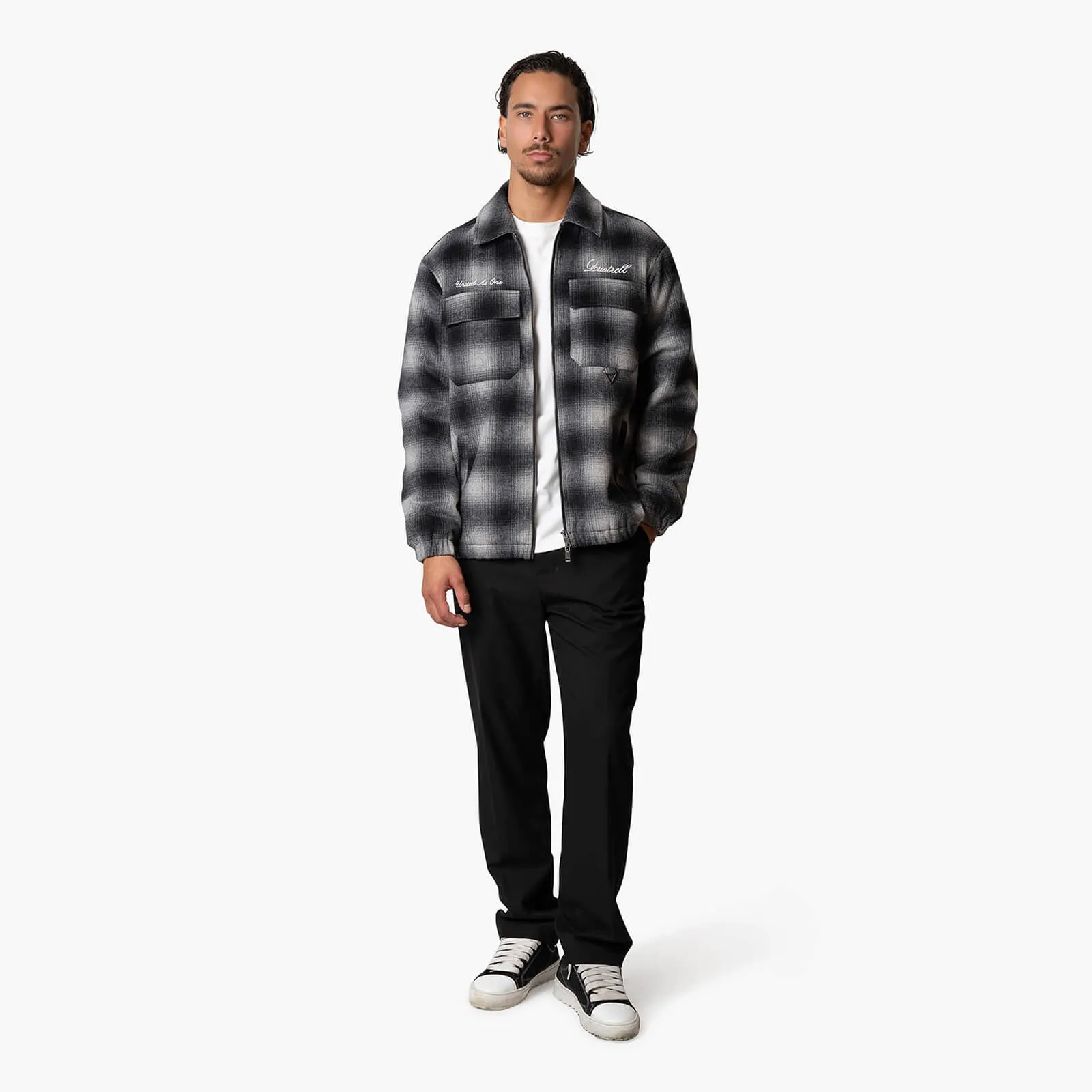 VALOR QUILTED JACKET | BLACK/WHITE