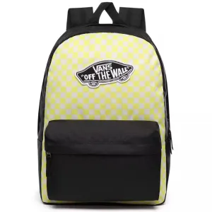 Vans Womens Realm Rucksack - Lemon Tonic Checkerboard