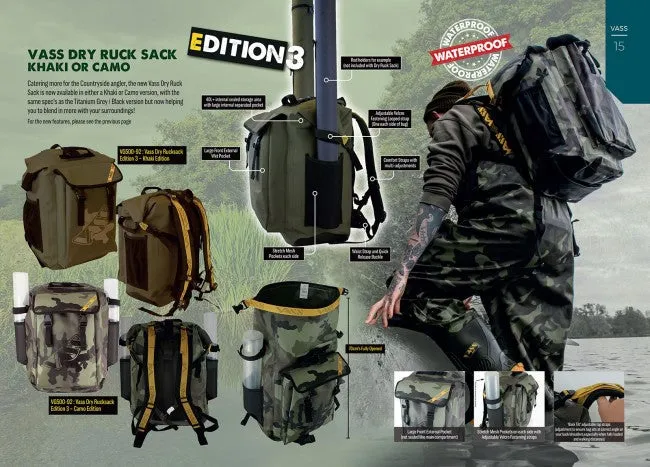 Vass Dry Fishing Ruck Sack Edition 3 - Camouflage