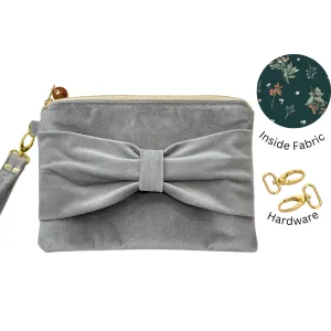 Velvet Bow Clutch