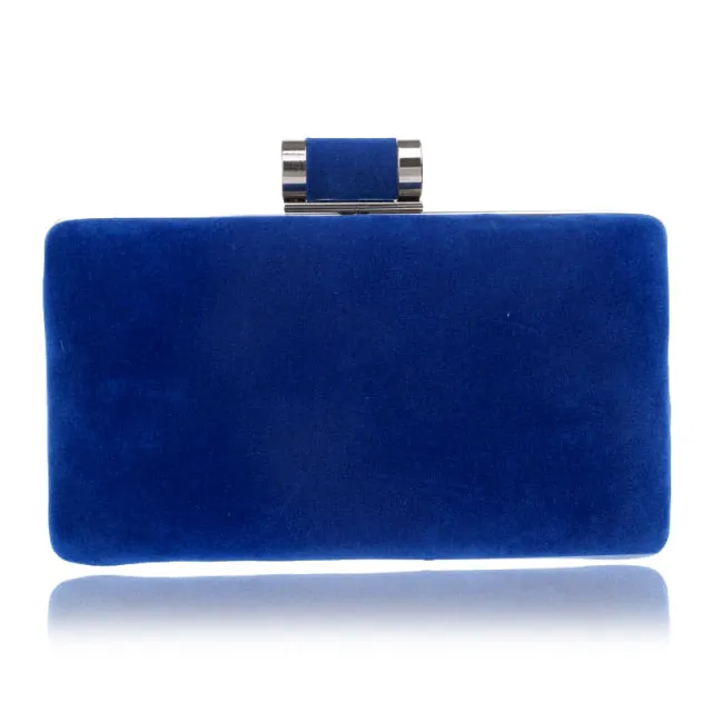 Velvet luxury women clutch party diamonds