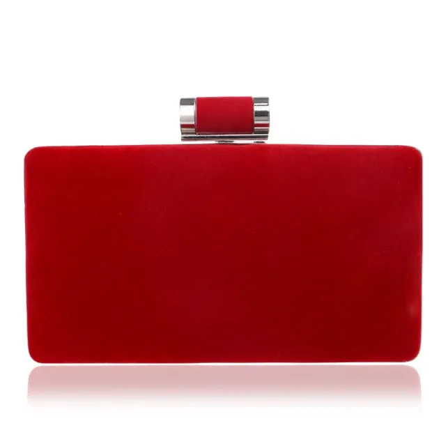 Velvet luxury women clutch party diamonds